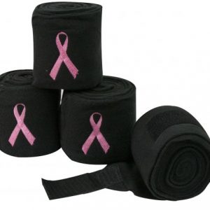 Fleece Pink Ribbon Polo Wraps