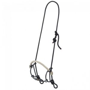 Rope Headstall with Rope Nose/Twisted Dogbone Gag Combo